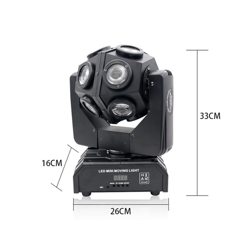RGBW 12 LED Moving Head Light
