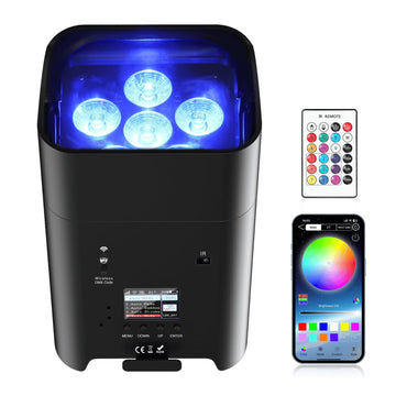 RGBWA UV LED Battery Par Light 6x10W UAE