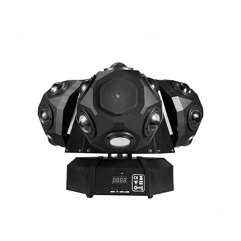 RGB laser and strobe moving head DJ light