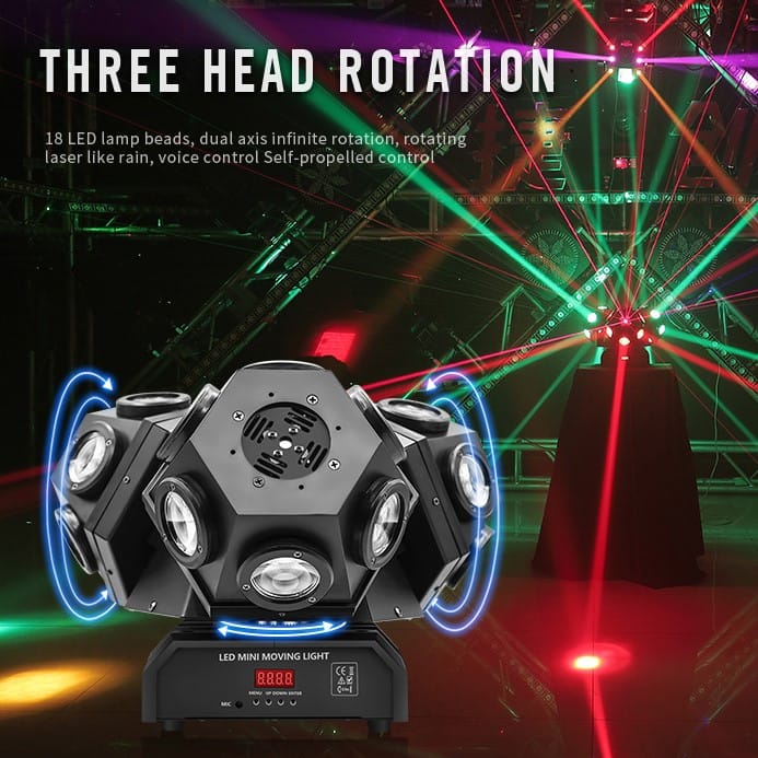 RGB laser strobe moving head stage light Dubai