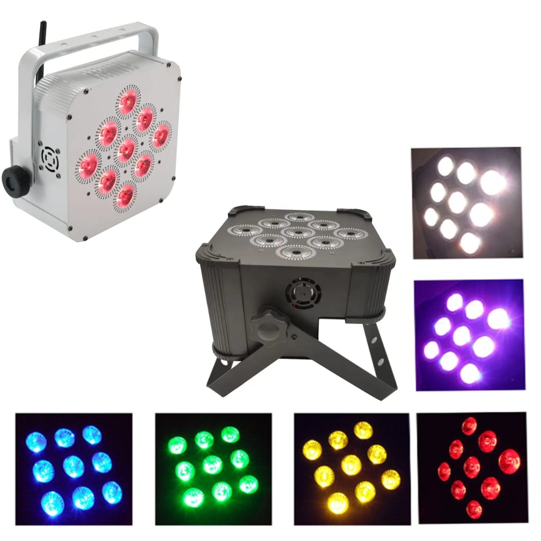 Rechargeable wireless DMX battery uplight