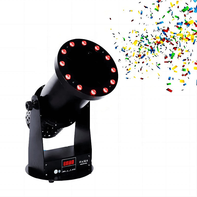 Remote control stage confetti launcher