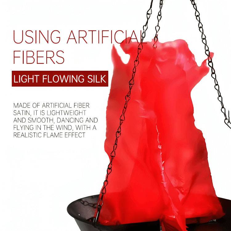 Remote controlled artificial flame stage light