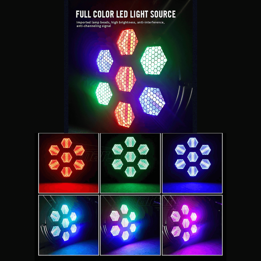 Seven lamp 2200K vintage LED stage fixture