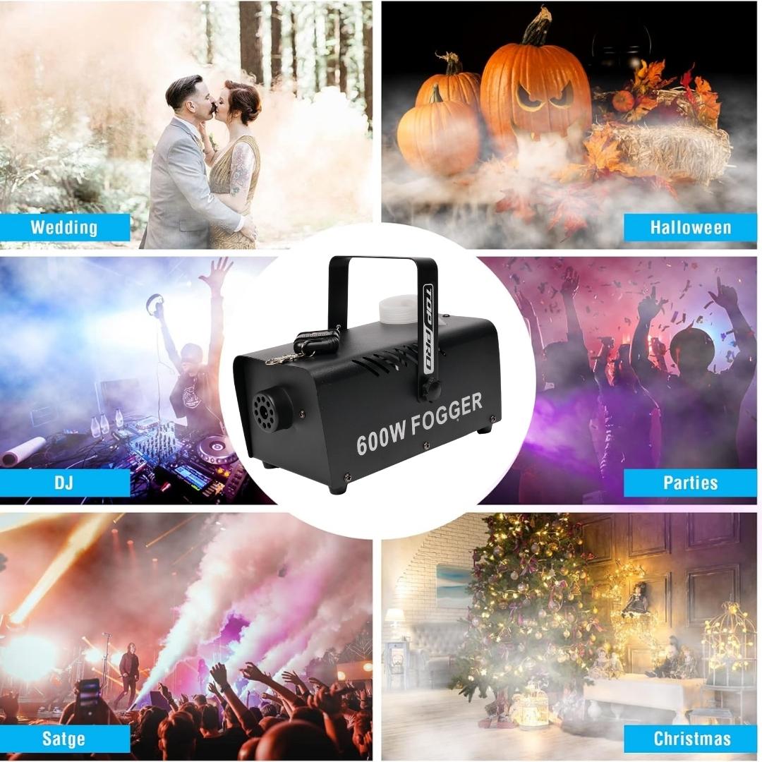 TOP PRO Smoke 600W Fog Machine with Wireless Remote Control - 10% Off