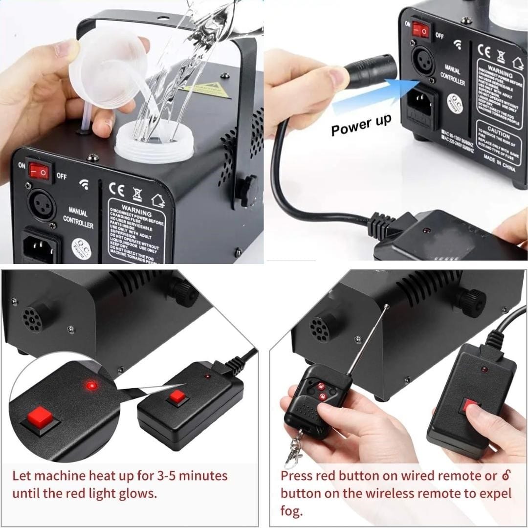 TOP PRO Smoke 600W Fog Machine with Wireless Remote Control - 10% Off