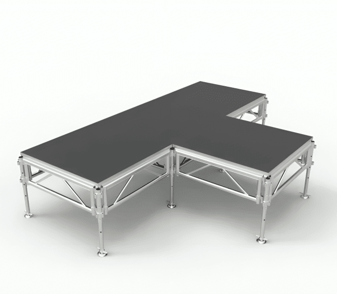TOP PRO Portable Aluminum Stage For Concert 122CM