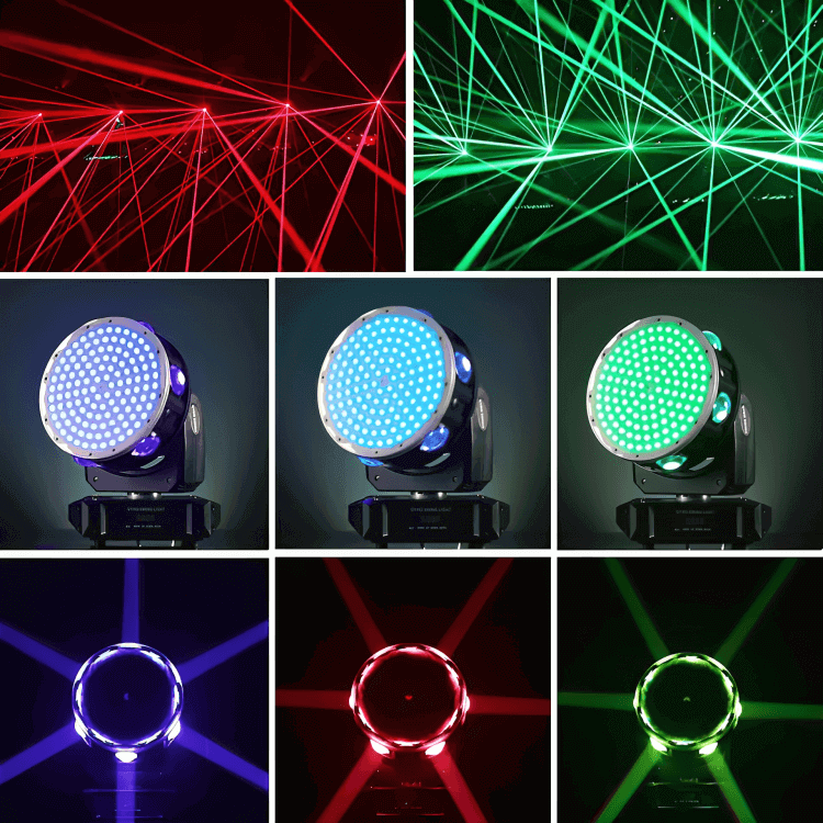 XYZ moving head stage effect with RGBW LEDs