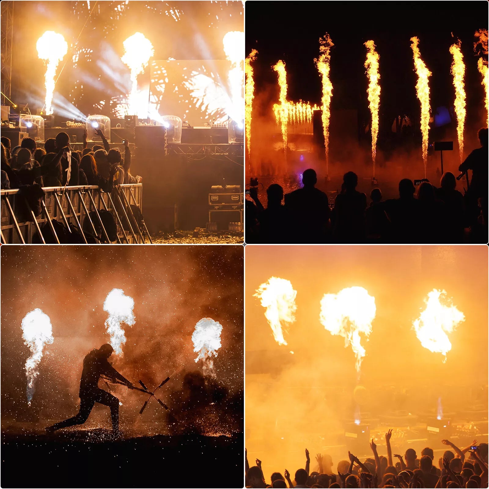 Fire Machine Stage Flame Machine Effect 200W DMX for Party Event Stage Concert
