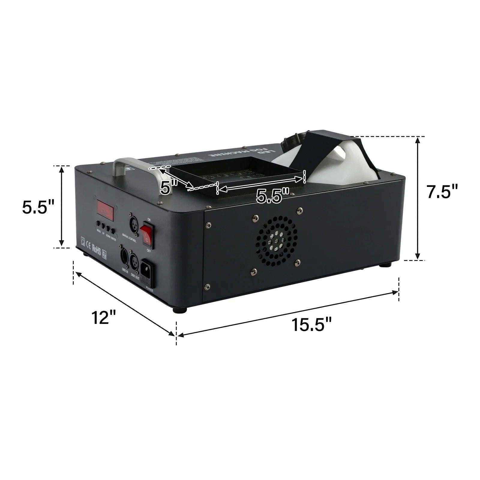 3000W RGB DMX Fog Machine with Remote Control — Professional Stage UAE